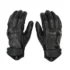 Black leather riding gloves palm view pair