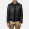 Men's Inferno Black Leather Jacket – front view