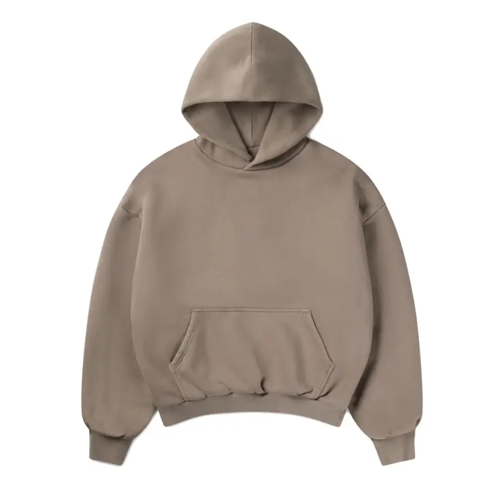 450 GSM Earth Hoodie oversized fit front view – custom manufacturer