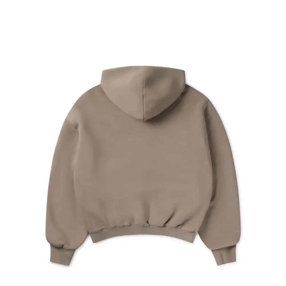 Organic cotton hoodie garment-dyed finish – bulk manufacturing