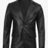 Golden-Garb-Wear-black-lambskin-leather-blazer-front-view.