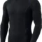 Golden-Garb-Wear-black-thermal-long-sleeve-compression-shirt-front-view