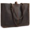 Golden Garb Wear vintage brown genuine leather tote bag for women, front view