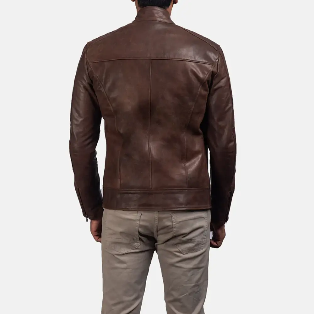 Back-view-of-Golden-Garb-Wear-Dean-brown-cowhide-leather-biker-jacket
