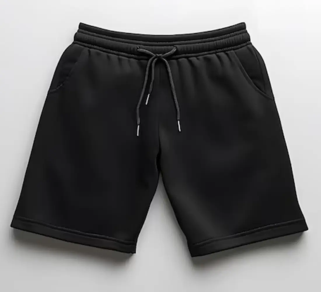 Elastic-waistband-detail-on-Golden-Garb-Wear-monotone-athletic-shorts