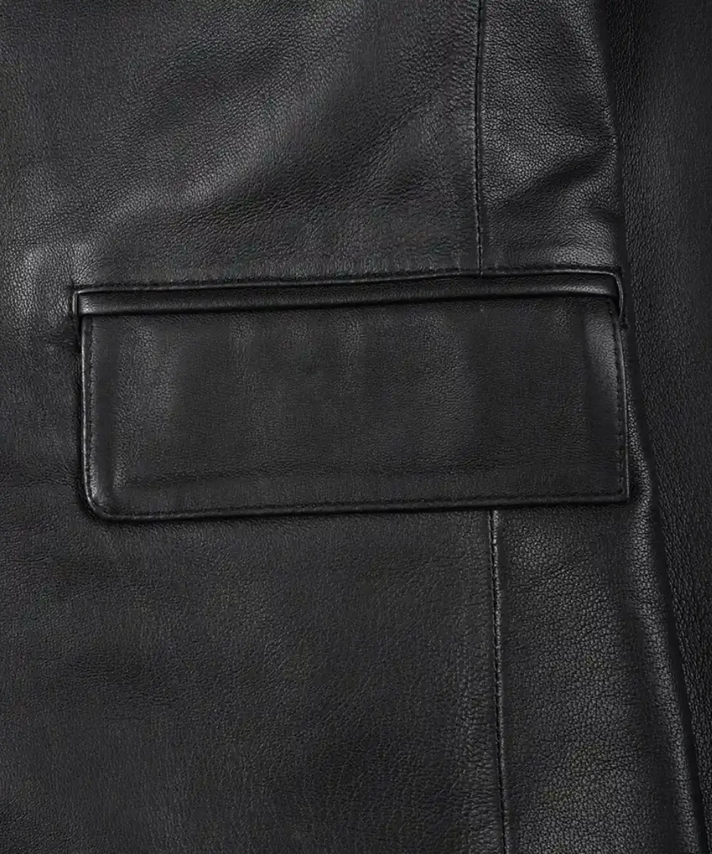Flap-pocket-detail-on-Golden-Garb-Wear-leather-blazer