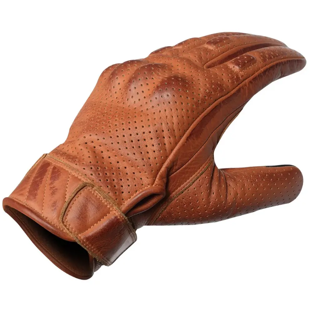Golden-Garb-Wear-Austin-brown-waxed-leather-motorcycle-glove-top-view.web