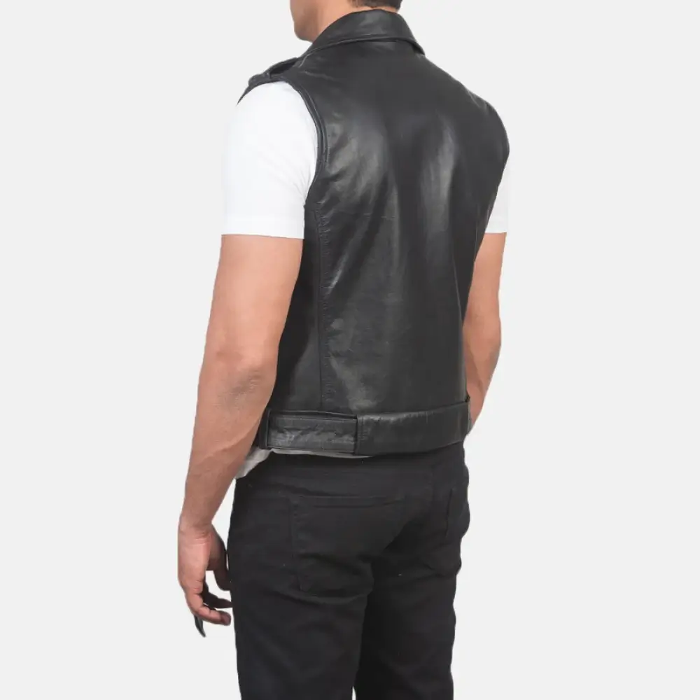 Side-lace-panel-detail-on-Golden-Garb-Wear-leather-biker-vest
