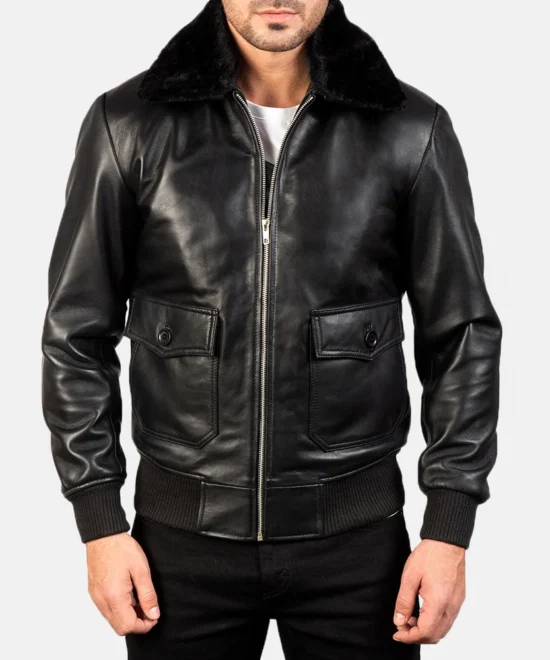 1_Black_White_Leather_Bomber_Jacket