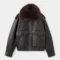 leather bomber jacket