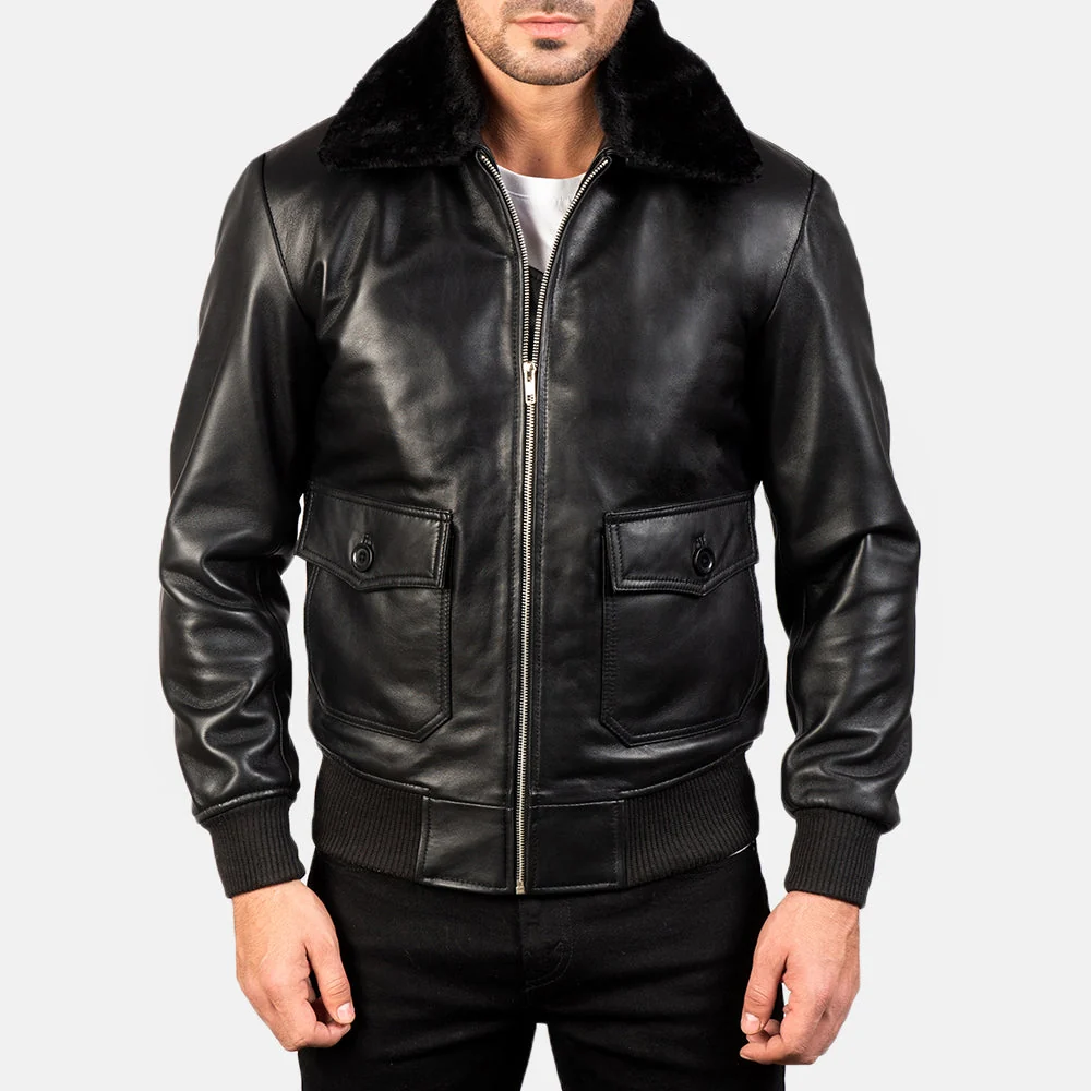 1_Black_White_Leather_Bomber_Jacket