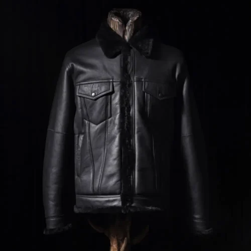 Golden-Garb-Frontier-Shearling-Leather-Jacket-–-back-view